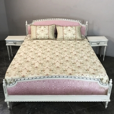 Antique French Louis XVI Painted Bed ca. 1950