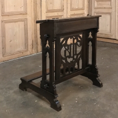 19th Century Rustic Gothic Prayer Bench ~ Prie Dieu