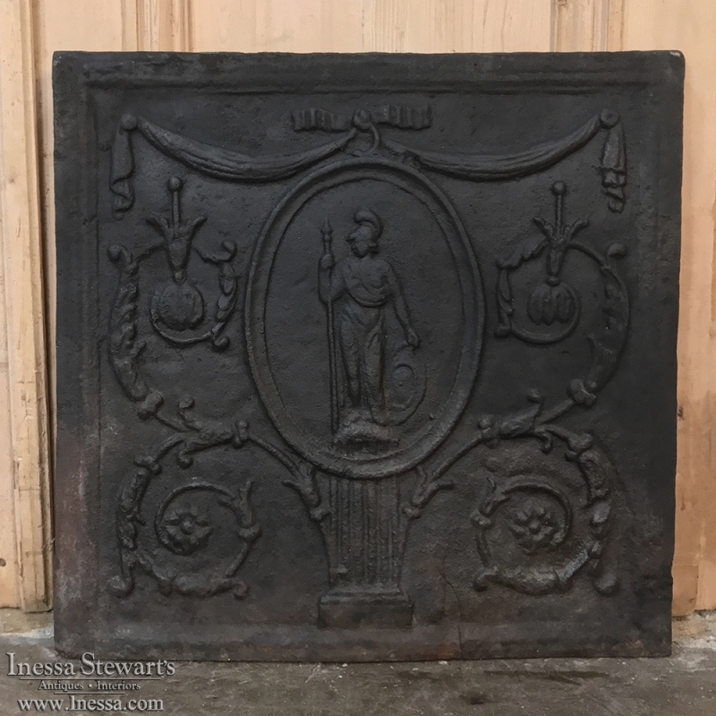 18th Century French Cast Iron Fireback