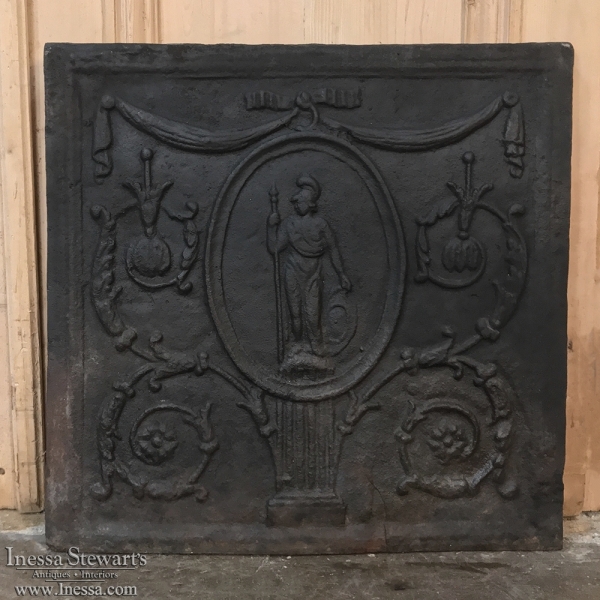 18th Century French Cast Iron Fireback