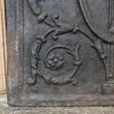 18th Century French Cast Iron Fireback