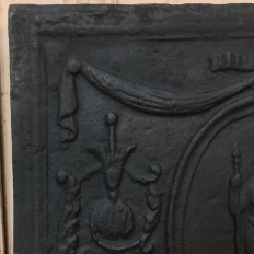 18th Century French Cast Iron Fireback