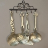 Pair 19th Century Spanish Wrought Iron Spoon Racks from Malaga
