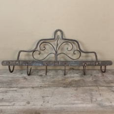 Pair 19th Century Spanish Wrought Iron Spoon Racks from Malaga