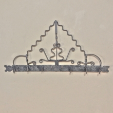 Pair 19th Century Spanish Wrought Iron Spoon Racks from Malaga