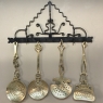 Pair 19th Century Spanish Wrought Iron Spoon Racks from Malaga