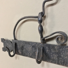 Pair 19th Century Spanish Wrought Iron Spoon Racks from Malaga