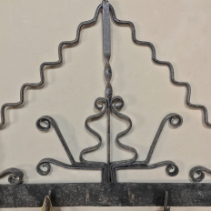 Pair 19th Century Spanish Wrought Iron Spoon Racks from Malaga