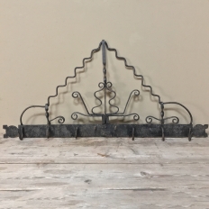 Pair 19th Century Spanish Wrought Iron Spoon Racks from Malaga