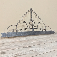 Pair 19th Century Spanish Wrought Iron Spoon Racks from Malaga