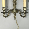 Pair Antique French Louis XV Bronze Sconces