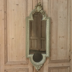 19th Century Italian Louis XVI Painted & Gilded Mirror