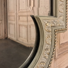 19th Century Italian Louis XVI Painted & Gilded Mirror