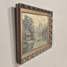 Antique Framed Oil Painting on Canvas by J Stoffels