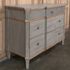 Reproduction French Louis XVI Painted Commode