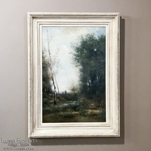 Hand -Painted Framed Impressionist Landscape Oil Painting