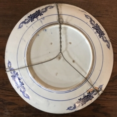 19th Century Flow Blue Plate