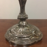 Pair 19th Century French Louis XV Bronze Silvered Bronze Candelabra
