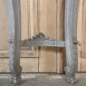 19th Century French Louis XVI Demllune Marble Top Console