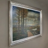 Grand Mid-Century Framed Oil Painting on Canvas by Fr. De Roover