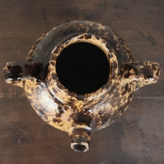 19th Century Italian Half-Glazed Earthenware Pot