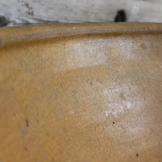 19th Century Country French Glazed Earthenware Bowl