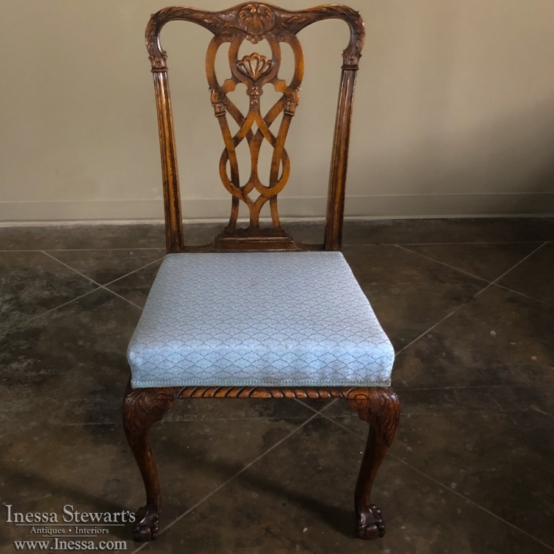 Antique English Chippendale Side Chair