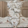 19th Century Italian Painted Bench with Angels