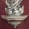 19th Century French Silverplated Madonna in Octagonal Frame