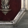 19th Century French Silverplated Madonna in Octagonal Frame