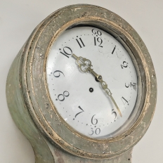 18th Century Swedish Painted Long Case Clock