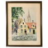 Framed Mid-Century Water Color by L.Dard ~ 1952