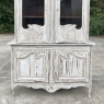 19th Century Country French Painted Bookcase ~ Buffet a Deux Corps