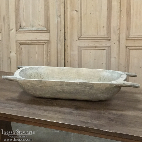 Antique Wooden Grain Bowl