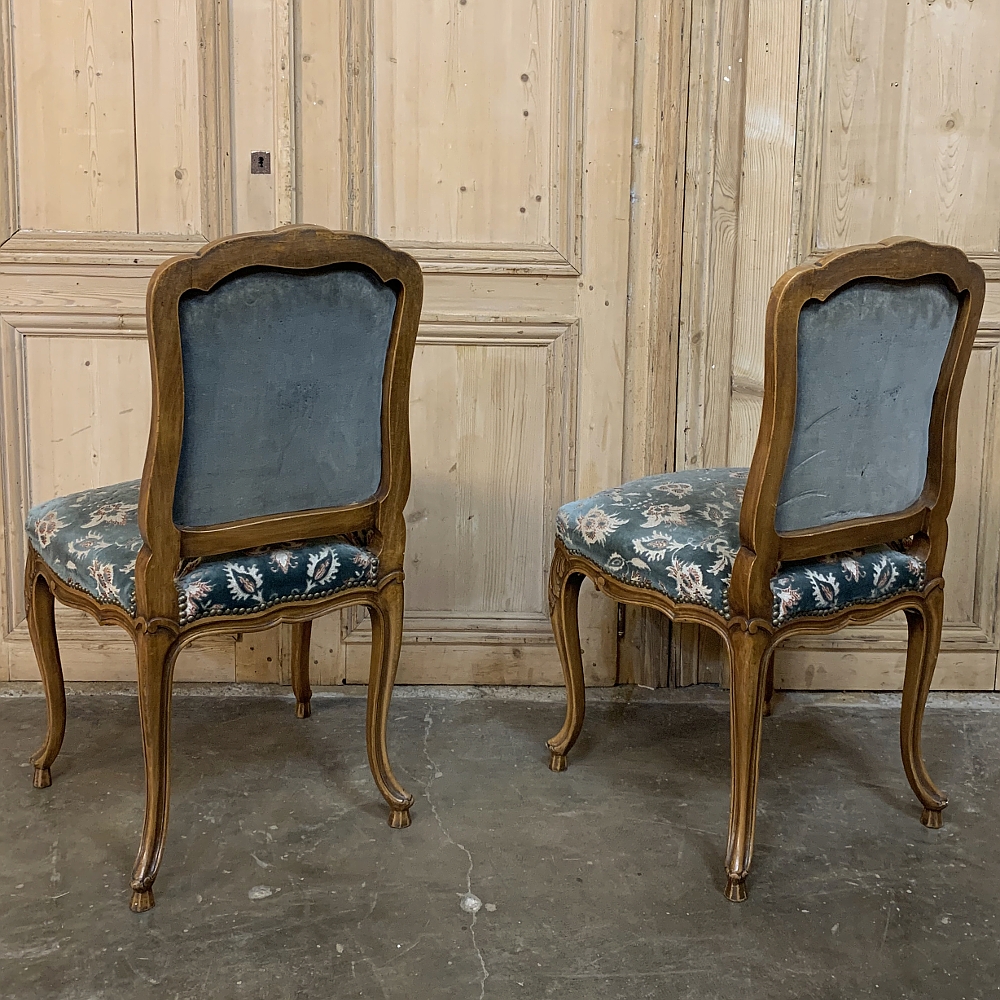 Set Of 6 Antique Louis Xv Dining Chairs Includes 2 Armchairs
