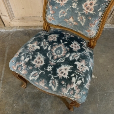 Set of 6 Antique Louis XV Dining Chairs includes 2 Armchairs