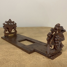 19th Century Hand Carved Swiss Desktop Bookends