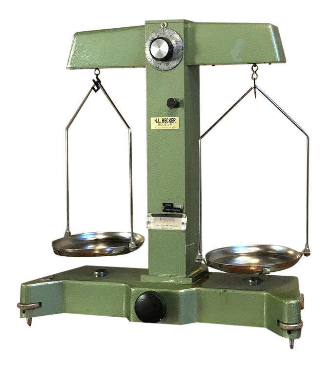Antique Commercial Balance Scale by H. L. Becker in Brussels