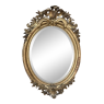 19th Century French Louis XVI Oval Gilded Mirror
