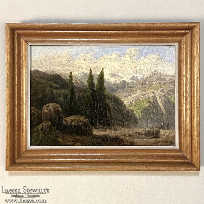 Framed Oil Painting, Antique, Landscape