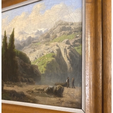 Framed Oil Painting, Antique, Landscape