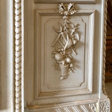 French Louis XVI Painted Triple Armoire, ca 1890s