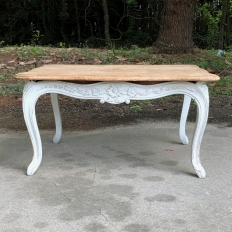 Antique French Louis XV Painted Coffee Table