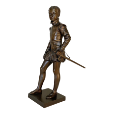 19th Century French Bronze Statue of Young Henri IV