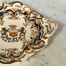Antique Decorative French Faience Plate from Brittany