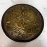 Antique Embossed Brass Serving Platter