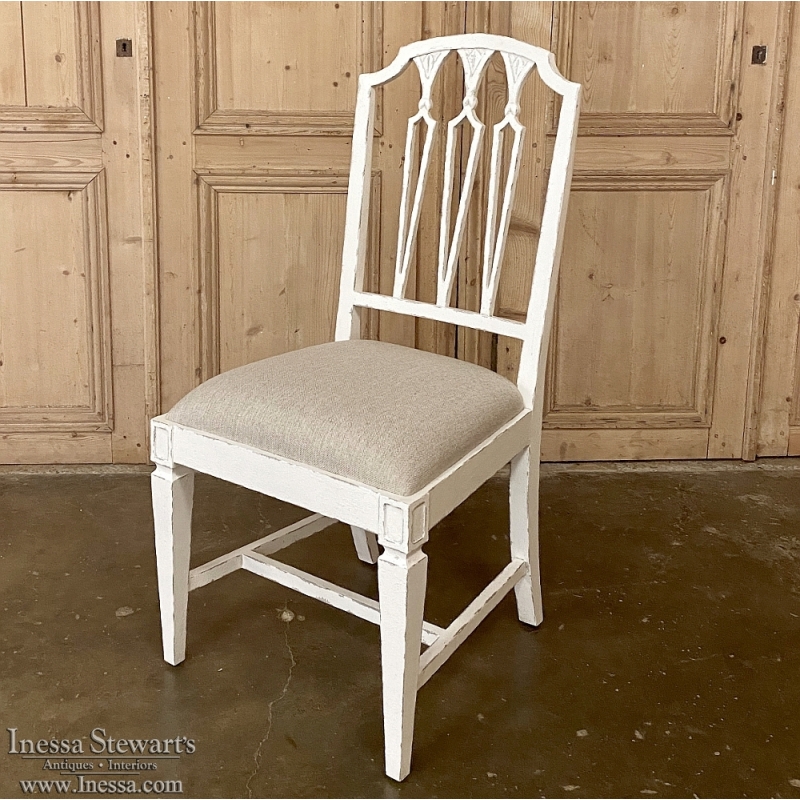Swedish Style Painted Side Chair ~ Dining Chair
