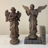 Pair 18th Century French Hand Carved Wood Angels