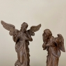 Pair 18th Century Carved Wood Angels