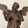 Pair 18th Century French Hand Carved Wood Angels